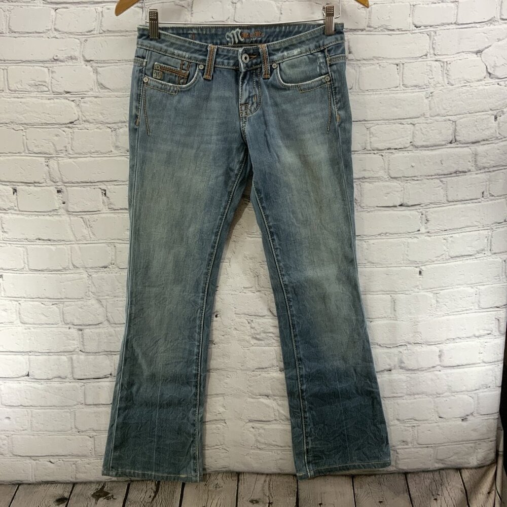 Miss Me Jeans Womens Sz 28 Light Faded Wash Bootcut